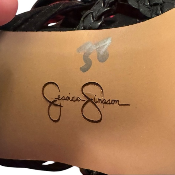 Jessica Simpson Black Velvet Gladiator Heels size 11 - Picture 2 of 9